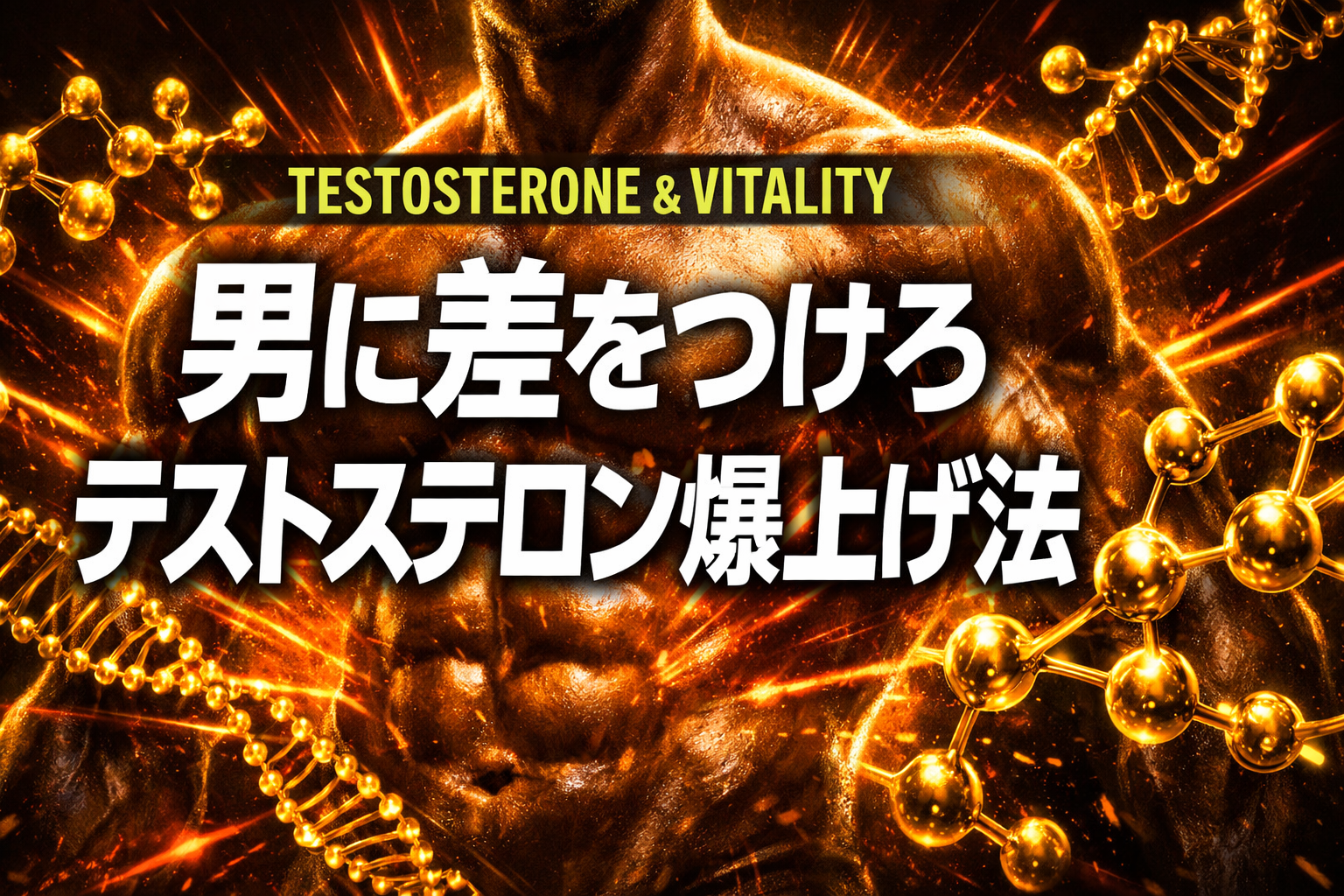 テストステロン爆上げ法 男の活力を底から覚醒させる5つの習慣