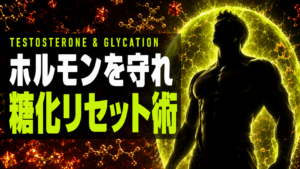 甘いものが男の活力をじわじわ奪う　糖化・慢性炎症とホルモンのつながり