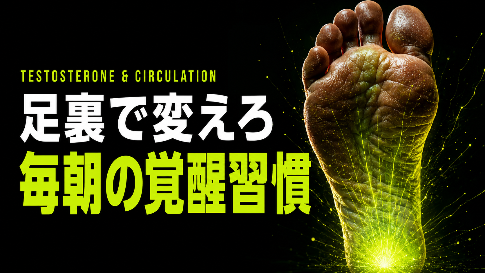 朝の足裏ほぐしで変わる　テストステロンと血流・神経との関係