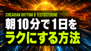 朝10分の光と動きでテストステロンを整える方法