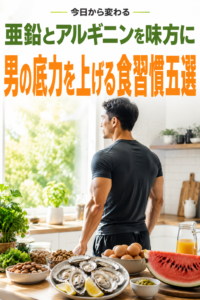 亜鉛とアルギニンの摂り方で、男の底力が変わる5つの食習慣