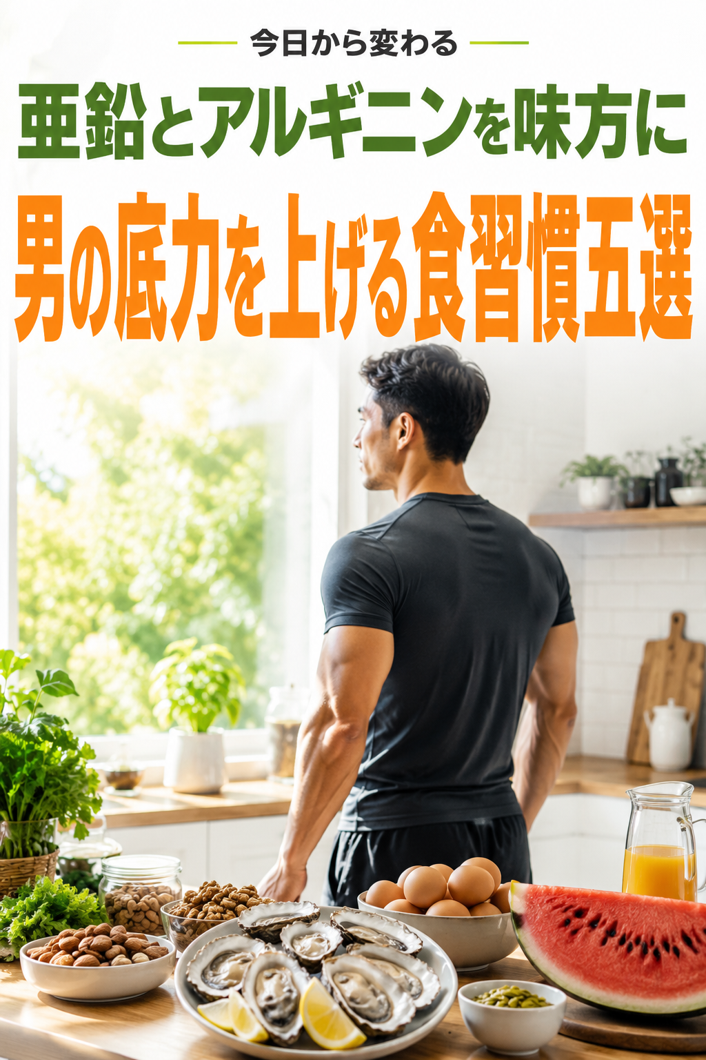 亜鉛とアルギニンの摂り方で、男の底力が変わる5つの食習慣