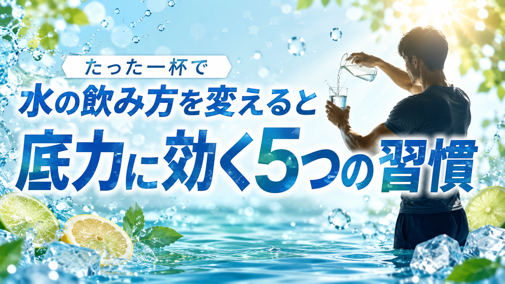 「水の飲み方」を変えるだけで、男の底力が上がる5つの習慣